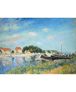 Alfred Sisley, Am Ufer des Flusses Loing in Saint-Mammes. 1885