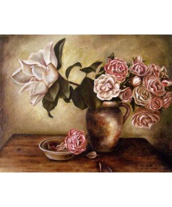Nora St. Jean, MAGNOLIA & ROSES I
