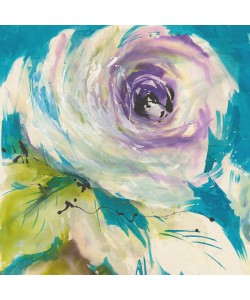Michael Ganz, FLORAL ON TURQUOIS I