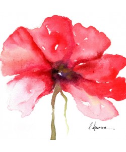 Leticia Herrera, WATERCOLOR POPPY I