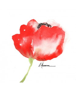 Leticia Herrera, WATERCOLOR POPPY II