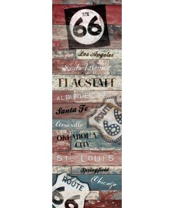 Jace Grey, ROUTE 66 WOOD PANEL I