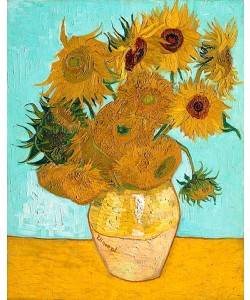 Vincent van Gogh, Vase mit Sonnenblumen. 1888