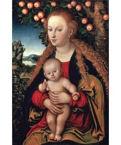 LUCAS CRANACH Der Ältere, Madonna mit Kind unter dem Apfelbaum. 1531.