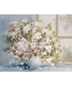 Theo Van de Poel, White flowers in vase
