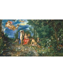 JAN BRUEGHEL DER ÄLTERE, Ceres und die vier Elemente (Figuren von H.van Balen)