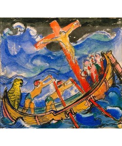 Franz Marc, Kreuzfahrende im Sturm. 1913