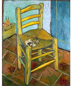 Vincent van Gogh, Van Gogh's Stuhl in Arles mit Pfeife. 1888/89.