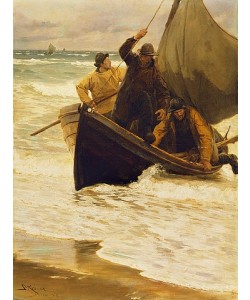 PEDER SEVERIN KROYER, Heimkehr der Fischer. (Skagen 1885).