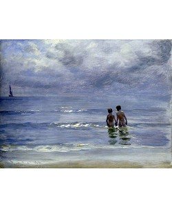 PEDER SEVERIN KROYER, Badende Knaben im Meer bei Skagen. 1899