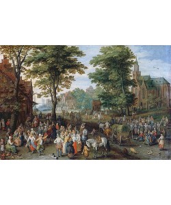 JAN BRUEGHEL DER ÄLTERE, Dorfkirmes. 1612