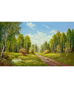 H. Buchner, EINSAMER WALDWEG