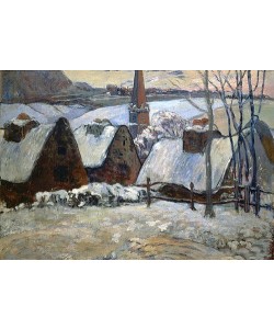 Paul Gauguin, Bretonisches Dorf im Winter. 1894