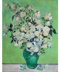 Vincent van Gogh, Vase mit weißen Rosen. 1890