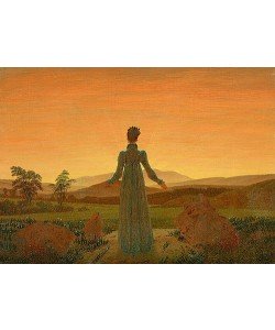 Caspar David Friedrich, Frau vor der untergehenden Sonne. Um 1818