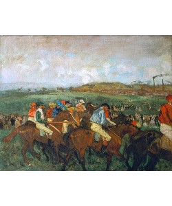 Edgar Degas, Vor dem Start (Course de gentlemen). 1862