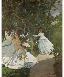 Claude Monet, Damen im Garten in Ville d'Avray. 1867