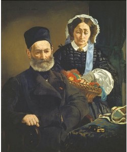 Édouard Manet, Monsieur und Madame Auguste Manet, die Eltern des Künstlers. 1860