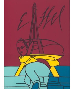 Adami Valerio Eiffel (Lithographie, handsigniert)