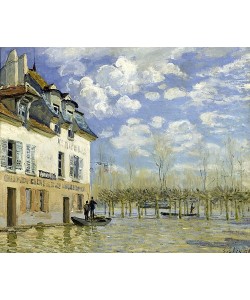 Alfred Sisley, Überschwemmung in Port-Marly (Das Boot) 1876.