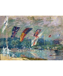 Alfred Sisley, Regatta in Molesey bei Hampton Court. 1874.