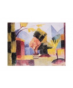 August Macke, Garten am Thuner See (Offset)