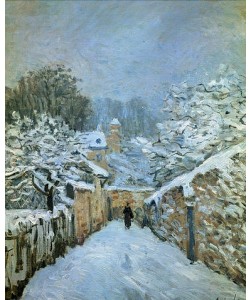 Alfred Sisley, Louveciennes im Schnee. 1878