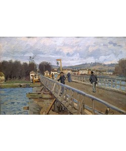 Alfred Sisley, Holzbrücke in Argenteuil. 1872.