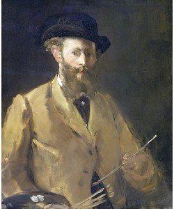 Édouard Manet, Selbstbildnis mit Palette.