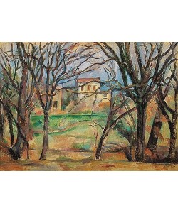 Paul Cézanne, Häuser und Bäume.