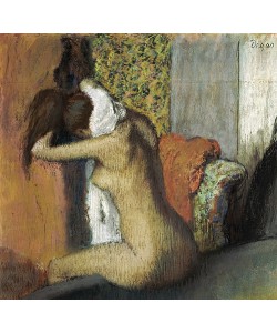 Edgar Degas, Frau nach dem Bade, sich den Nacken abtrocknend. 1898