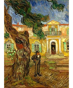 Vincent van Gogh, Die Anstalt Saint-Paul-de-Mausole in Saint-Rémy. 1889.