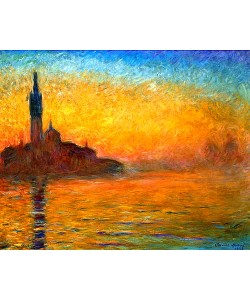 Claude Monet, Venedig bei Sonnenuntergang. 1908