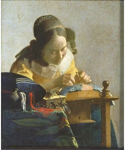 Jan Vermeer van Delft, Die Spitzenklöpplerin. Um 1665