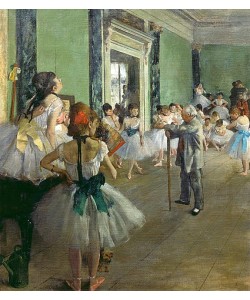 Edgar Degas, Die Tanzklasse. Gegen 1873/1876.