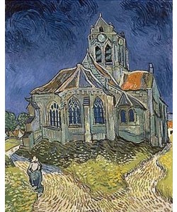 Vincent van Gogh, Die Kirche von Auvers-sur-Oise. 1890