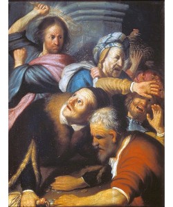 Rembrandt van Rijn, Die Vertreibung der Händler aus dem Tempel. 1626