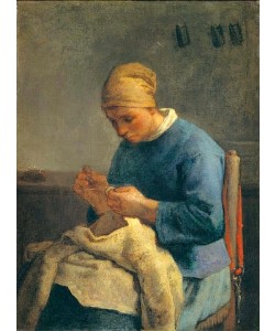 Jean-François Millet, Die Näherin (La couseuse).