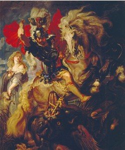 Peter Paul Rubens, Der hl. Georg im Kampf mit dem Drachen. 1606/10