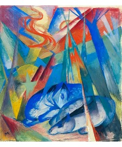 Franz Marc, Schlafende Tiere. 1913