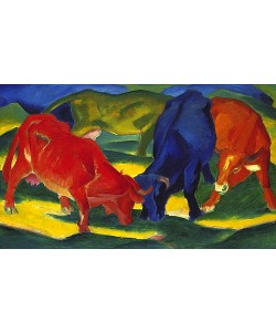 Franz Marc, Kämpfende Kühe. 1911