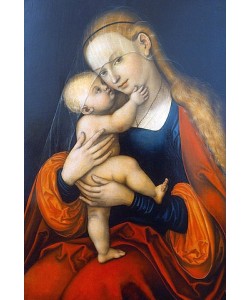 LUCAS CRANACH Der Ältere, Maria Hilf (Passauer Gnadenbild). Nach 1537