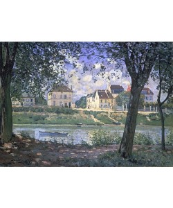 Alfred Sisley, Die kleine Stadt Villeneuve-la-Garenne an der Seine. 1872