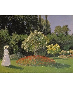 Claude Monet, Dame im Garten. 1867