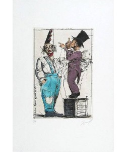 Noßmann Andreas Kleiner Mann ganz gross (Radierung, handsigniert)