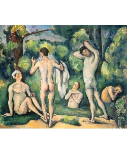 Paul Cézanne, Fünf Badende. Um 1880-82