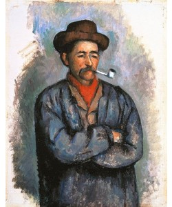 Paul Cézanne, Mann mit Pfeife (L'Homme à la pipe). Um 1890-92