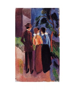 August Macke, Spaziergang zu Dreien (Offset)