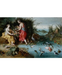 Jan BRUEGHEL DER Jüngere, Allegorie der Elemente Erde und Wasser