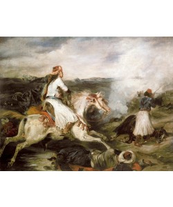 Eugene Delacroix, Scène de la guerre en Grèce
